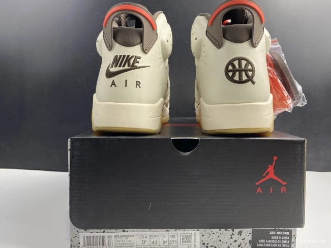 Rep AIR Brown (2020) CZ4152-100 Retro 6 Sail Jordan Quai54 0816